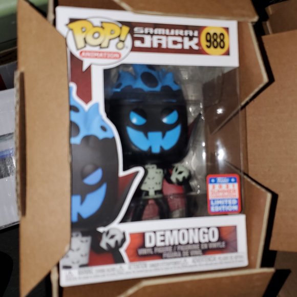 Funko Pop Samurai Jack Demongo #988 (HT 2021 Summer Convention Exc) New in Box - Picture 2 of 3